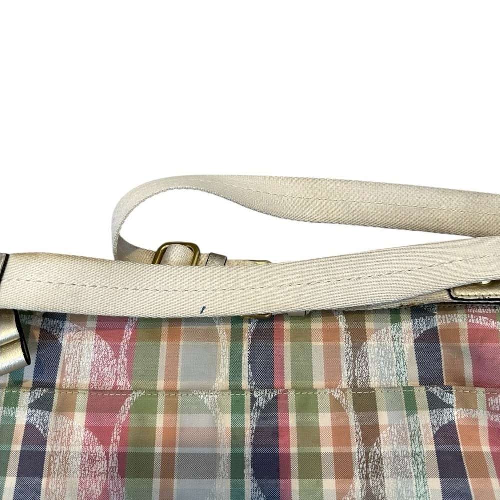 Coach Poppy Daisy Madras Signature Plaid Crossbody - Picture 15 of 17